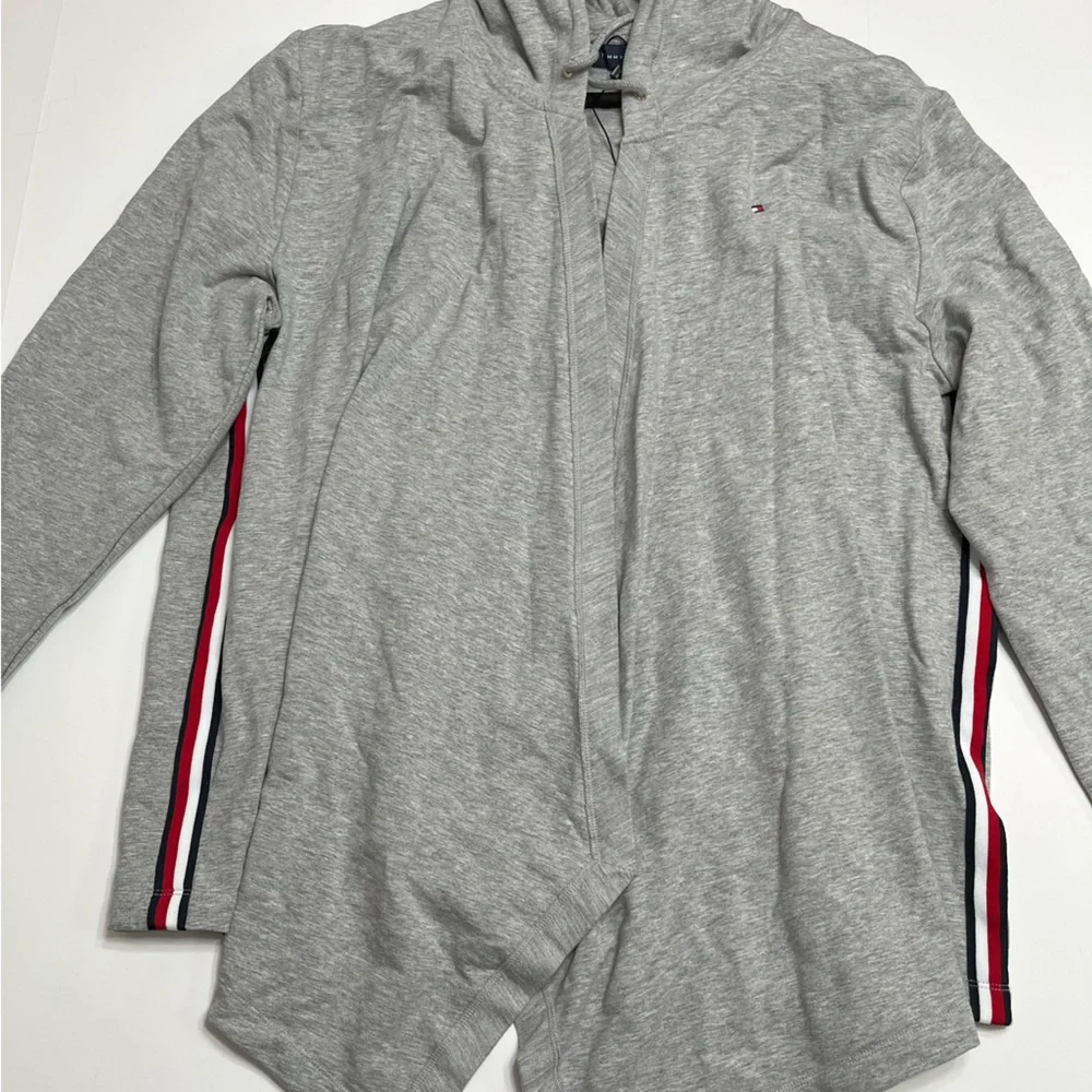 Tommy Hilfiger Women’s Gray Hooded Open Cardigan XXL EUC - Picture 3 of 15